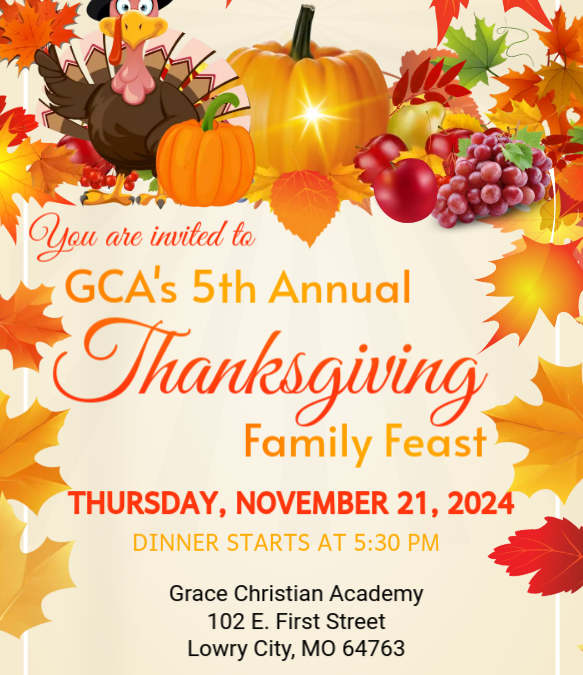 GCA’s Thanksgiving Family Fun Feast 2024